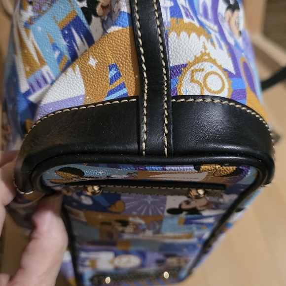 DOONEY AND BURKE DISNEY 50TH ANNIVERSARY HANDBAG PURSE TOTE Mickey & Minnie - Picture 3 of 10